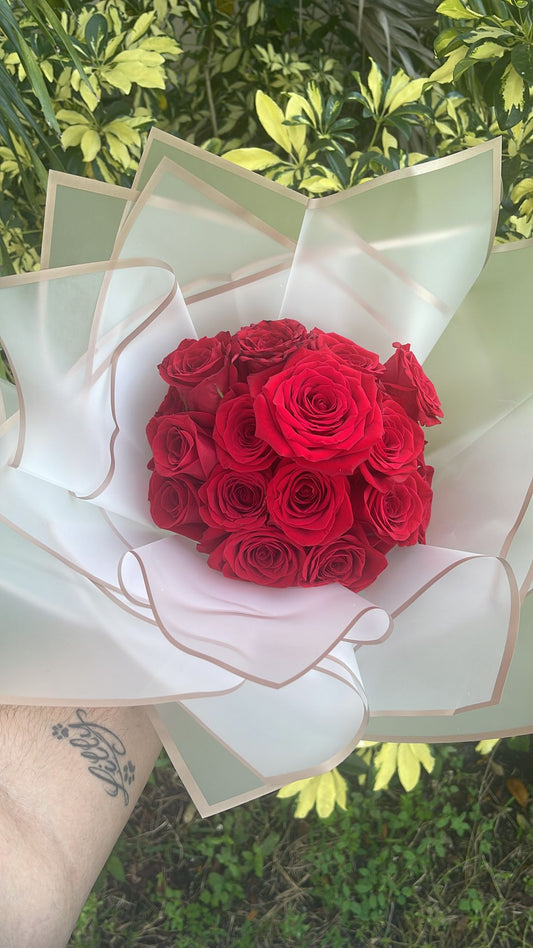 All Red Love  Bouquet